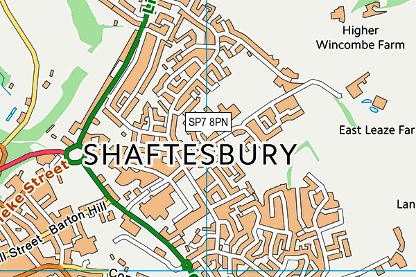 SP7 8PN map - OS VectorMap District (Ordnance Survey)