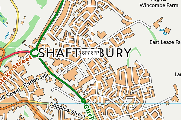 SP7 8PP map - OS VectorMap District (Ordnance Survey)