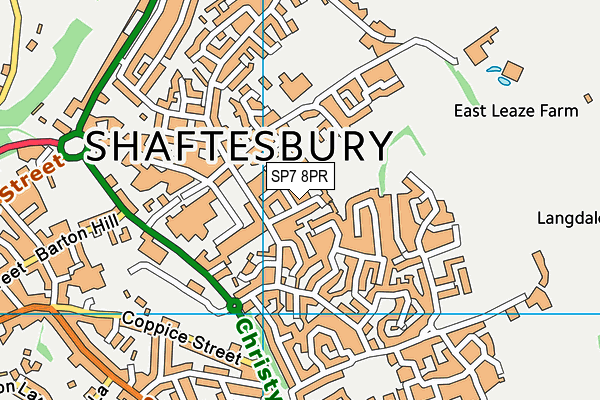 Map of SHAFTESBURY SPRAY RENDERING LTD at district scale