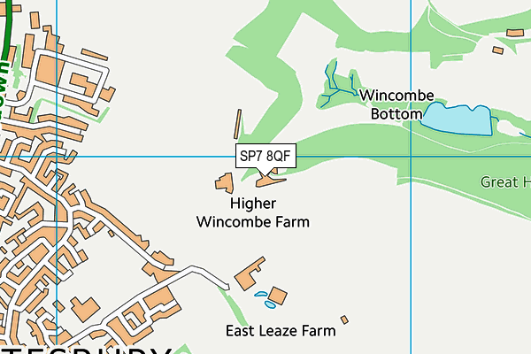 SP7 8QF map - OS VectorMap District (Ordnance Survey)