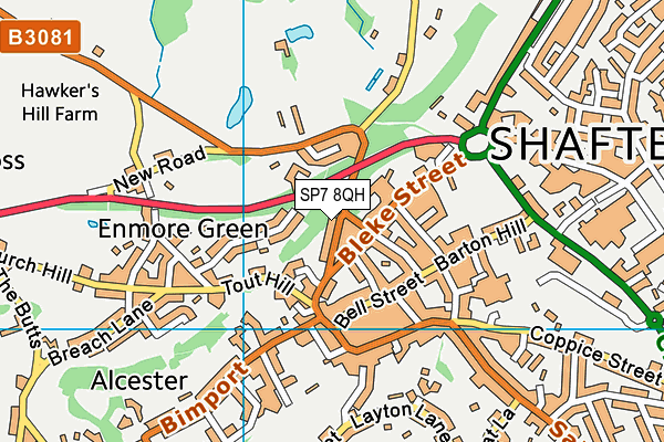 SP7 8QH map - OS VectorMap District (Ordnance Survey)