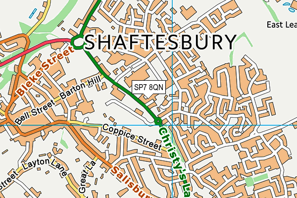 SP7 8QN map - OS VectorMap District (Ordnance Survey)