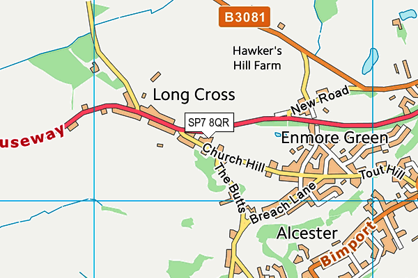 SP7 8QR map - OS VectorMap District (Ordnance Survey)