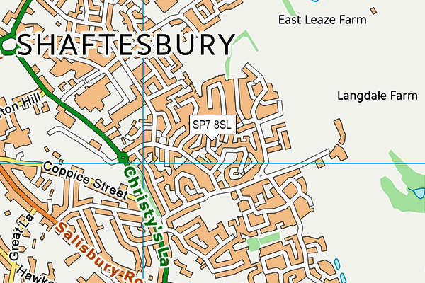 SP7 8SL map - OS VectorMap District (Ordnance Survey)