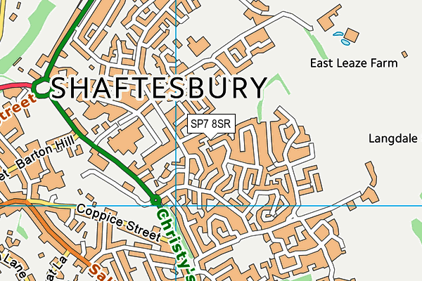 SP7 8SR map - OS VectorMap District (Ordnance Survey)