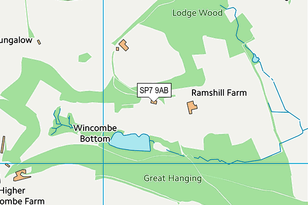 SP7 9AB map - OS VectorMap District (Ordnance Survey)