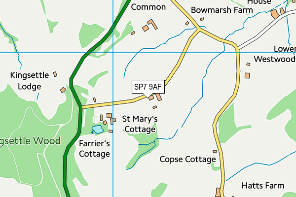 SP7 9AF map - OS VectorMap District (Ordnance Survey)