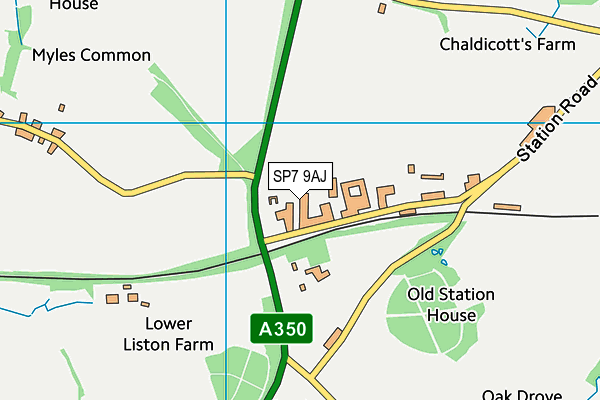 SP7 9AJ map - OS VectorMap District (Ordnance Survey)