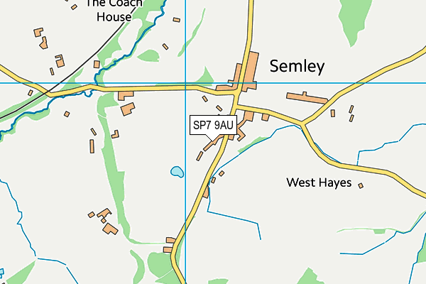 Semley Church of England Voluntary Aided Primary School map (SP7 9AU) - OS VectorMap District (Ordnance Survey)