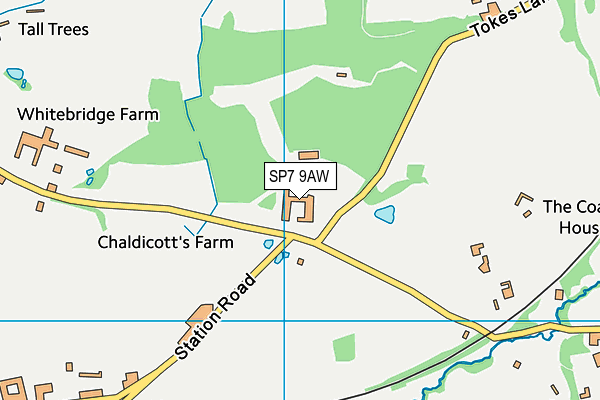 SP7 9AW map - OS VectorMap District (Ordnance Survey)