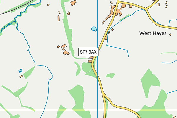 SP7 9AX map - OS VectorMap District (Ordnance Survey)