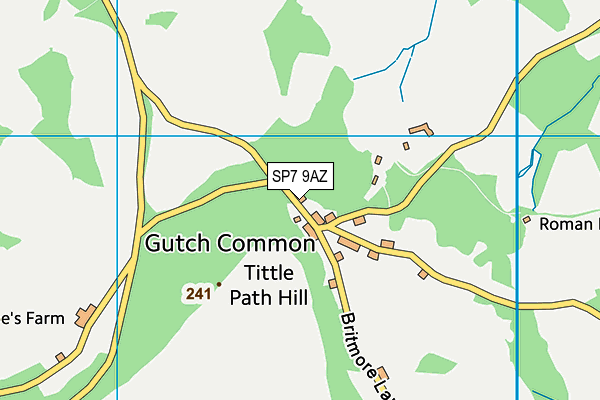 SP7 9AZ map - OS VectorMap District (Ordnance Survey)