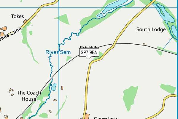 SP7 9BN map - OS VectorMap District (Ordnance Survey)