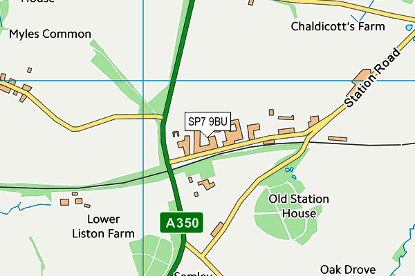 SP7 9BU map - OS VectorMap District (Ordnance Survey)