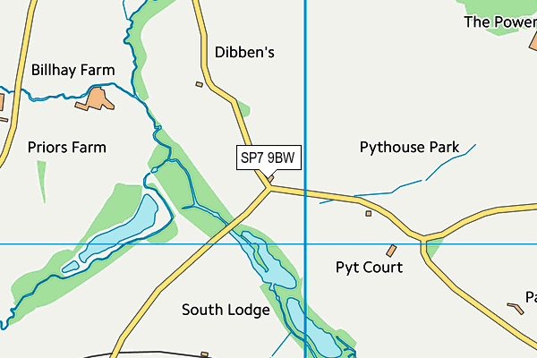 SP7 9BW map - OS VectorMap District (Ordnance Survey)