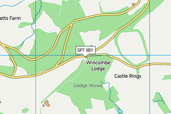 SP7 9BY map - OS VectorMap District (Ordnance Survey)