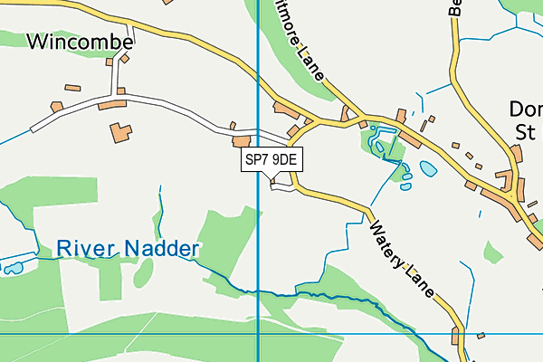 SP7 9DE map - OS VectorMap District (Ordnance Survey)