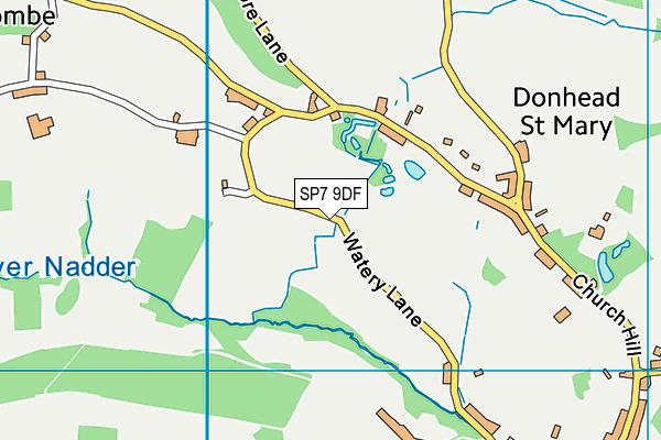 SP7 9DF map - OS VectorMap District (Ordnance Survey)