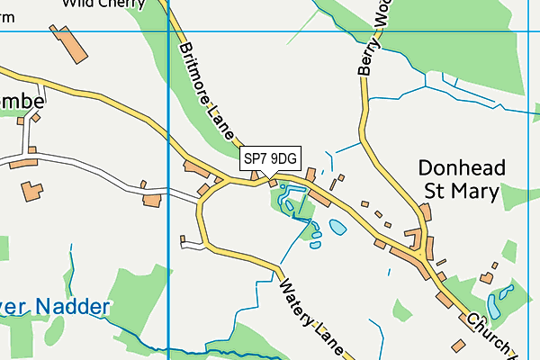 SP7 9DG map - OS VectorMap District (Ordnance Survey)