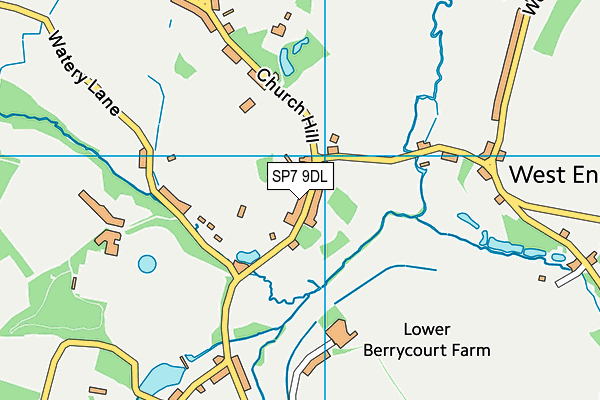 SP7 9DL map - OS VectorMap District (Ordnance Survey)