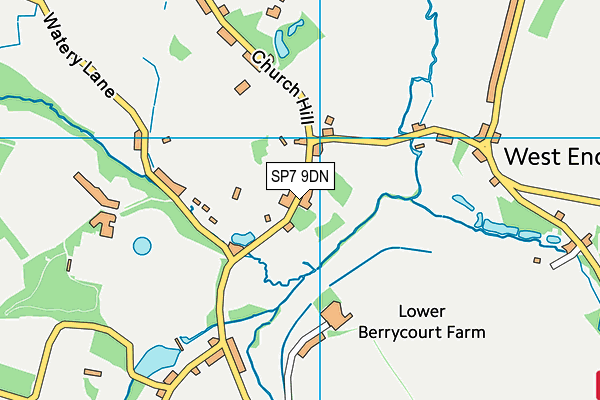 SP7 9DN map - OS VectorMap District (Ordnance Survey)