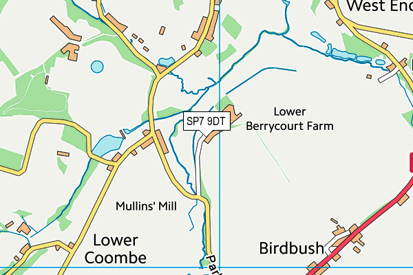 SP7 9DT map - OS VectorMap District (Ordnance Survey)