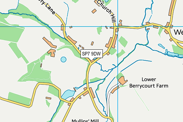 SP7 9DW map - OS VectorMap District (Ordnance Survey)