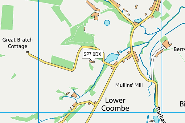 SP7 9DX map - OS VectorMap District (Ordnance Survey)