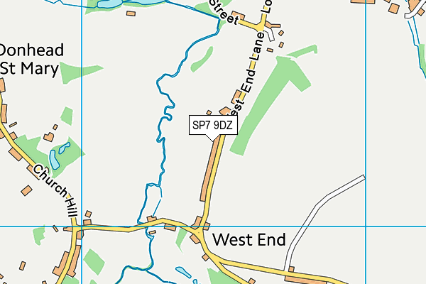 SP7 9DZ map - OS VectorMap District (Ordnance Survey)