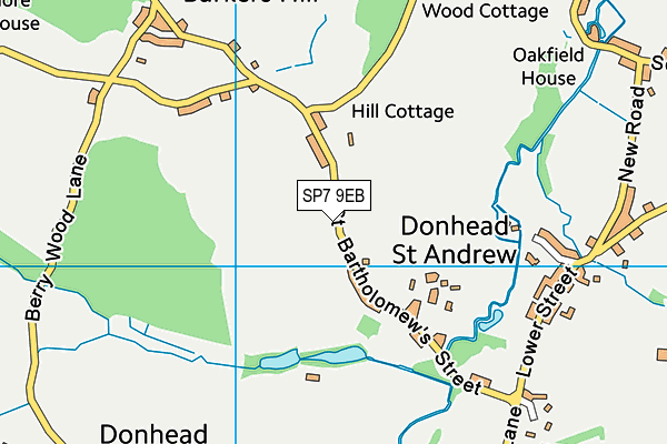 SP7 9EB map - OS VectorMap District (Ordnance Survey)