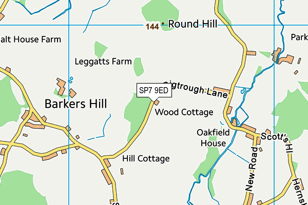 SP7 9ED map - OS VectorMap District (Ordnance Survey)