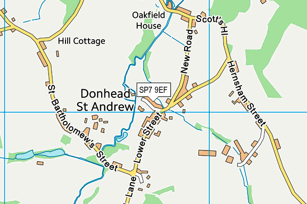 SP7 9EF map - OS VectorMap District (Ordnance Survey)