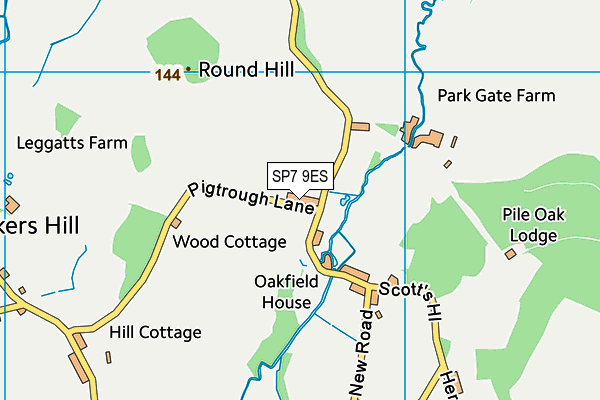 SP7 9ES map - OS VectorMap District (Ordnance Survey)