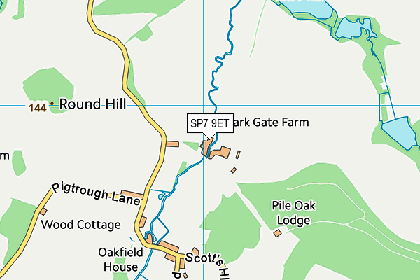 SP7 9ET map - OS VectorMap District (Ordnance Survey)