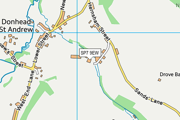 SP7 9EW map - OS VectorMap District (Ordnance Survey)