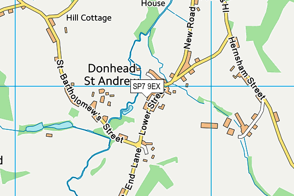 SP7 9EX map - OS VectorMap District (Ordnance Survey)