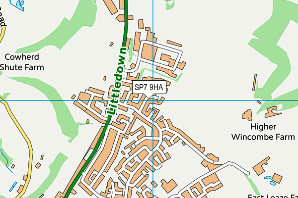 SP7 9HA map - OS VectorMap District (Ordnance Survey)