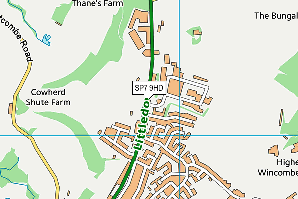 SP7 9HD map - OS VectorMap District (Ordnance Survey)