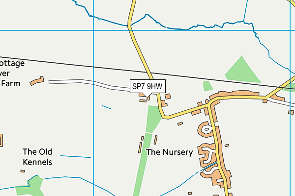 SP7 9HW map - OS VectorMap District (Ordnance Survey)