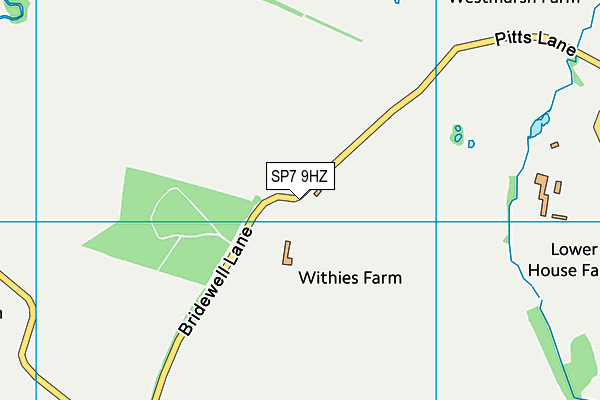 SP7 9HZ map - OS VectorMap District (Ordnance Survey)