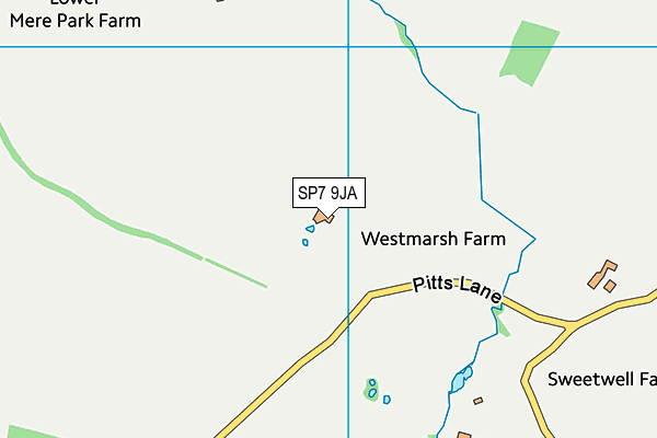 SP7 9JA map - OS VectorMap District (Ordnance Survey)