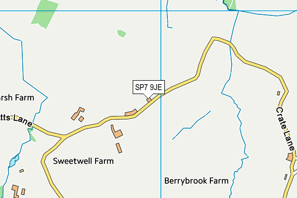 SP7 9JE map - OS VectorMap District (Ordnance Survey)