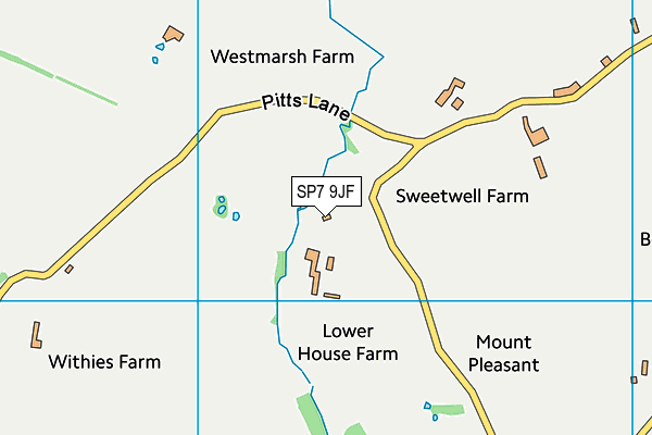 SP7 9JF map - OS VectorMap District (Ordnance Survey)