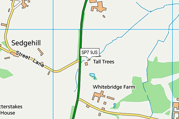 SP7 9JS map - OS VectorMap District (Ordnance Survey)