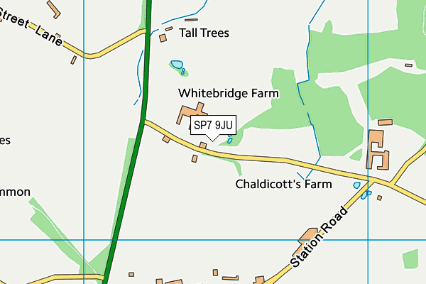 SP7 9JU map - OS VectorMap District (Ordnance Survey)