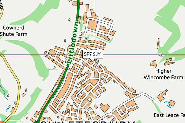 SP7 9JY map - OS VectorMap District (Ordnance Survey)