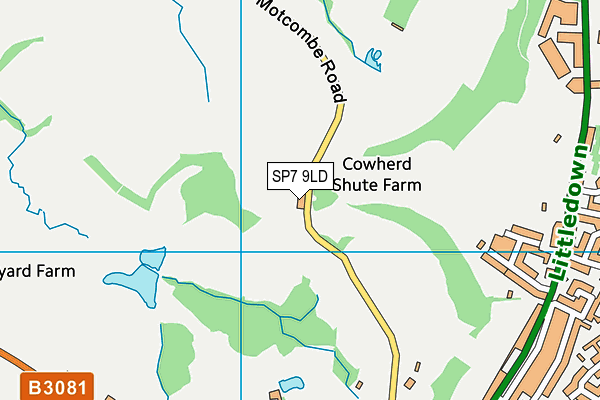 SP7 9LD map - OS VectorMap District (Ordnance Survey)