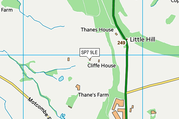 SP7 9LE map - OS VectorMap District (Ordnance Survey)