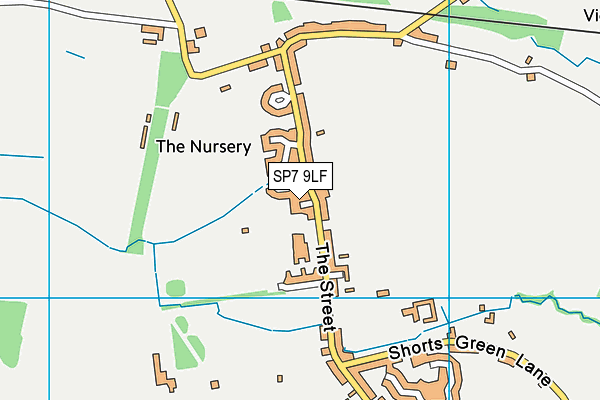 SP7 9LF map - OS VectorMap District (Ordnance Survey)