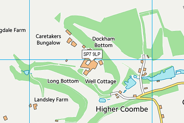 Coombe House School map (SP7 9LP) - OS VectorMap District (Ordnance Survey)